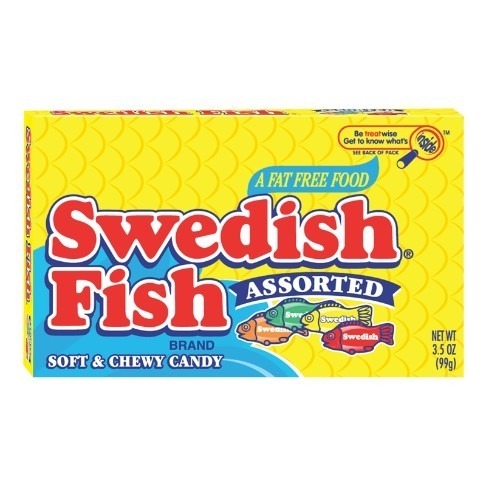 Swedish Fish Assorted Flavours Theatre Box 3.5oz (99g)