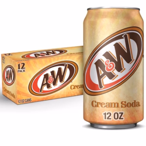 A&W Cream Soda Pop, 12 fl oz, 355ml, 12 Pack Cans