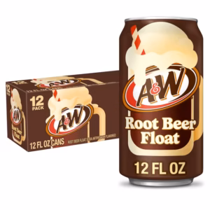 A&W Root Beer Float Soda Pop, 12 fl oz, 355ml, 12 Pack